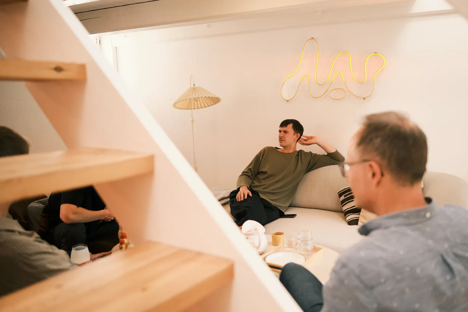 Sharing ideas in the Fruity AI studio in Aarhus